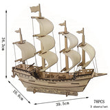 3D Wooden Puzzle RV Model Kit – DIY Educational Toy for Kids & Adults