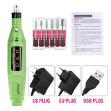 Electric Nail Drill Kit with Sanding Bands for Manicure & Pedicure – 20000 RPM Nail Art Tools