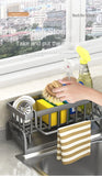 Kitchen Sink Organizer Rack | Storage for Sponges, Detergent & Cleaning Cloths