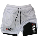 Pantalones cortos deportivos de secado rápido 2 en 1 para hombre: pantalones cortos para correr transpirables de doble capa