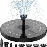 Solar Fountain Water Pump – Floating Garden Pump with Multiple Nozzles for Bird Baths, Ponds, and Outdoor Decor