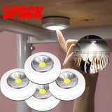 Luz LED nocturna para debajo de los gabinetes: funciona con pilas, se activa al tacto, LED blanco para el hogar y la cocina