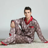 Luxury Silk Satin Pajamas for Men - Comfortable & Stylish Sleepwear for All Seasons