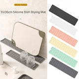 Heat-Resistant Silicone Faucet Drain Pad – Reusable Kitchen and Bathroom Mat for Dry, Clean Surfaces