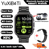 2024 Smartwatch with Bluetooth Calling, Heart Rate Monitor, and Built-In Earphones