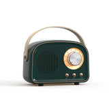 Portable Retro Bluetooth Speaker with Subwoofer, FM Radio & Hands-Free Calling