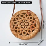 Bohemian Straw Circular Handbag for Women – Stylish, Durable & Chic