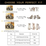 Semi-Enclosed Cat Tent Bed - Breathable Oxford Fabric Pet Sofa with Removable Cushion