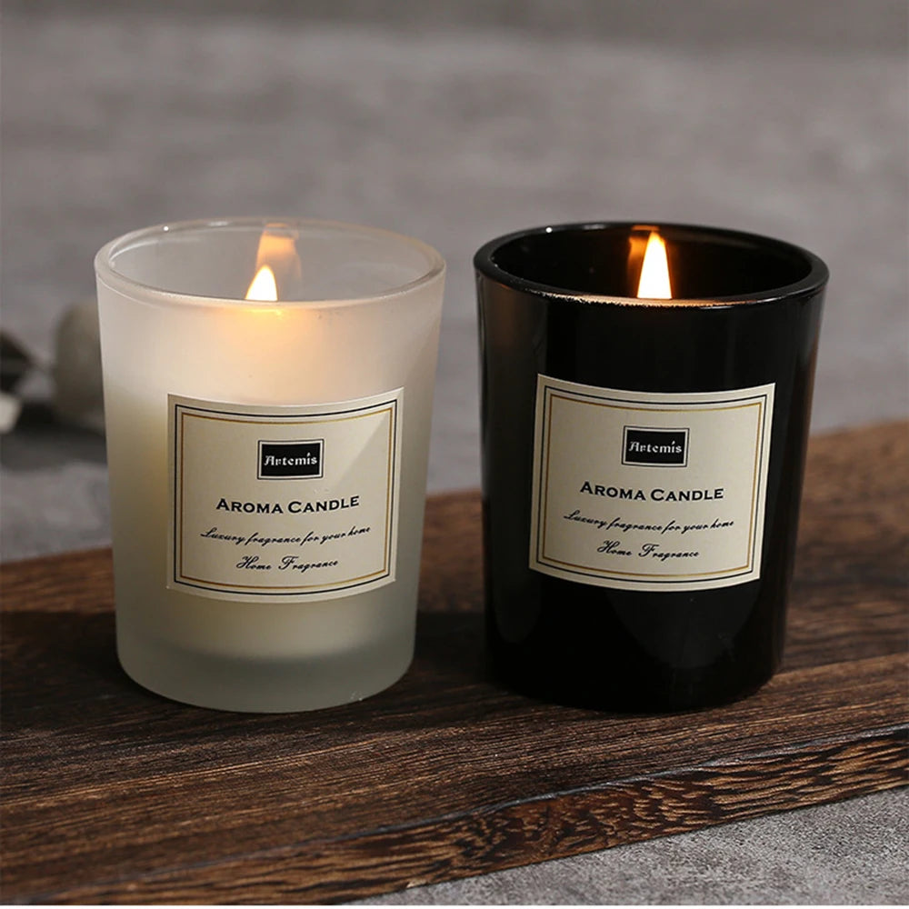 Vela perfumada romántica: aromaterapia duradera para un hogar fresco y acogedor