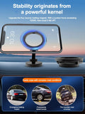 Soporte magnético para teléfono de coche para MagSafe: soporte plegable de aleación ajustable de 360° para iPhone 15, 14, 13 y 12
