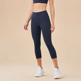 Women's High-Waist Calf-Length Yoga Leggings with Pockets – Stretchy, Breathable Workout Pants