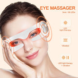 Rechargeable LED Eye Massager with Heat & Vibration – Relieve Fatigue & Reduce Wrinkles