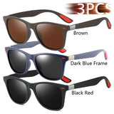 Vintage Square Unisex Sunglasses – Polarized Anti-Glare UV400 Shades for Driving & Fishing