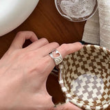 925 Sterling Silver Open Heart Ring – Minimalist & Elegant Jewelry for Women