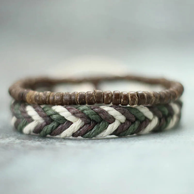 Adjustable Natural Stone Beaded Bracelet for Men – Handmade Yoga & Meditation Accessory