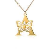 Elegant 18K Gold Butterfly Pendant Necklace – Trendy & Stylish Jewelry for Women