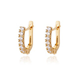 Trendy Heart-Shaped Stainless Steel Hoop Earrings for Women