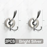 Gancho de ventosa de metal, ganchos de ventosa de baño de gran resistencia al vacío, soporte de toalla impermeable, colgador de pared reutilizable de acero inoxidable