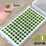 104PCS Miniature Grass & Flower Model Kit – Realistic DIY Scenery for Dioramas, Railways, and Gardens