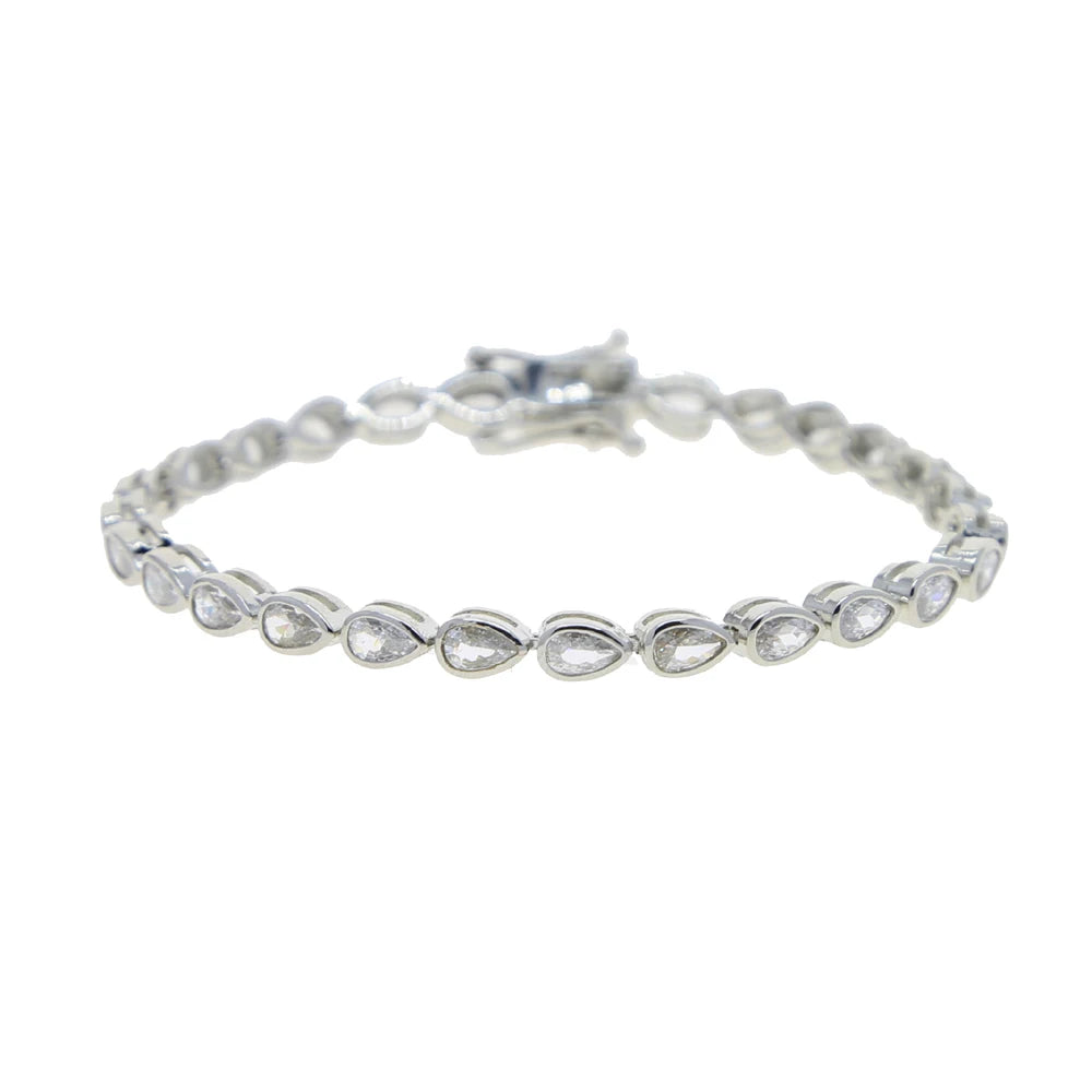 Elegant Cubic Zirconia Tennis Chain Bracelet for Women