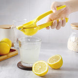Exprimidor de limón de aleación de aluminio de primera calidad: exprimidor de cítricos de mano para obtener jugo fresco sin esfuerzo