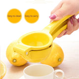 Exprimidor de limón de aleación de aluminio de primera calidad: exprimidor de cítricos de mano para obtener jugo fresco sin esfuerzo