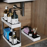 Carrito de almacenamiento delgado con ruedas: organizador de 3/4 niveles que ahorra espacio para la cocina y el baño 