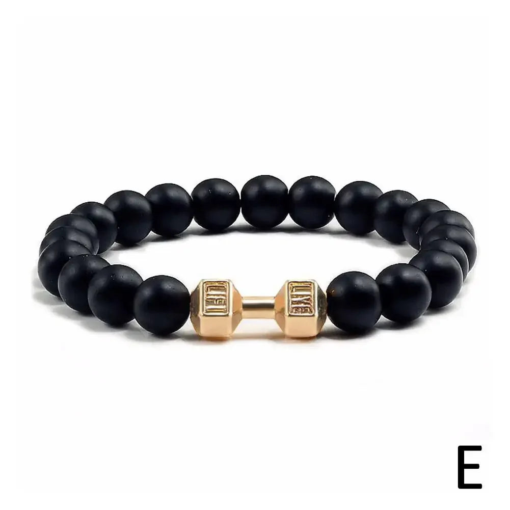 Pulsera de cuentas de piedra natural hecha a mano para hombres y mujeres: piedras de cristal con poder para la suerte, la protección y la energía positiva