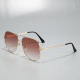 Retro Double Beam Toad Mirror Sunglasses – Unisex Metal Frame with UV400 Protection