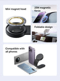 Baseus Magnetic Car Phone Holder – Foldable 360° Dashboard Mount for iPhone & All Smartphones