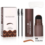 Waterproof Eyebrow Stamp Kit with 10 Stencils – Long-Lasting Brow Shaping Makeup Tool