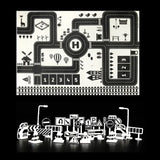 Alfombra de juegos para bebés: mapa interactivo de carreteras de la ciudad para divertirse y aprender