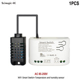 Smart Temperature & Humidity Wifi Switch – Voice Controlled, App-Enabled, Alexa & Google Home Compatible