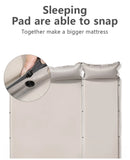 Self-Inflating Camping Sleeping Pad with Built-In Pillow and Sponge Filling