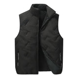 Men’s Fleece Vest with Turtleneck Collar – Stylish Casual Outerwear for Autumn & Winter