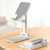 Universal Adjustable Desk Phone Stand – Compact Mobile Holder for Desk and Tabletop Use