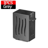 Caja de almacenamiento de cubiertos para montar en la pared: soporte para utensilios de cocina y palillos 