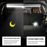Lámpara LED de inducción del cuerpo humano: luz de lectura inalámbrica para el interior y el maletero con USB, 3 modos, montaje magnético