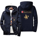 Men’s Lightweight Printed Windbreaker – Casual Hooded Spring & Autumn Jacket