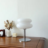 Lámpara de mesa de cristal Macaron: luz nocturna con atenuación tricromática para un ambiente acogedor
