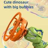 Dinosaur Bubble Blower Gun - Electric Fan-Powered Bubble Toy for Kids