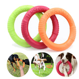 Durable Dog Flying Disc – EVA Training Ring Toy for Outdoor Play & Dental Health