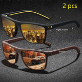 Vintage Check Pattern Polarized Sunglasses – Stylish UV400 Eyewear for Men & Women