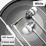 Auriculares intrauditivos con cancelación de ruido y cable con micrófono: sonido de primera calidad para dispositivos móviles, juegos y deportes