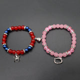 Elastic Beads Love Magnetic Attraction Couple Bracelet - Resin Friendship Bracelets for Men and Women