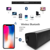 Bluetooth 5.3 Soundbar with Stereo Surround Sound and Remote Control – Home Theater Speaker with RCA, AUX, TF Card Support