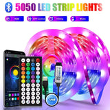 RGB LED Strip Lights with Bluetooth and USB Power