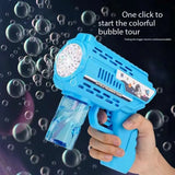 Automatic Bubble Blaster with LED Lights - Outdoor Bubble Machine Toy for Kids