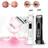 Ultrasonic Skin Scrubber & Electric Facial Pore Cleaner with EMS & Ion Technology