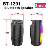 Portable Bluetooth Speaker with 360° LED Light Show – Hi-Res Sound & Wireless Party Speaker